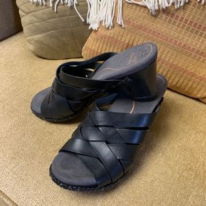 Dansko heeled slide sandal size 38 black
